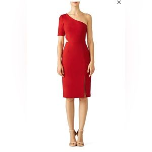 Jill Stuart Cardinal Cutout Sheath